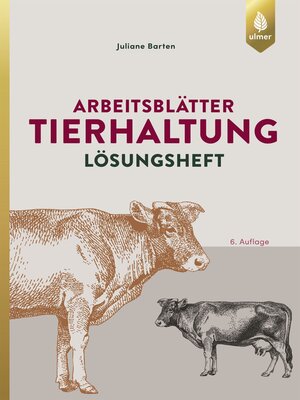 cover image of Arbeitsblätter Tierhaltung. Lösungen